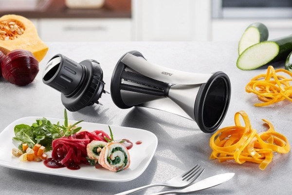 Слайсер GEFU SPIRELLI XL Ръчен Черен, Неръждаема стомана Пластмаса, Неръждаема стомана