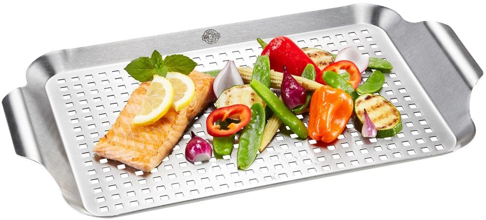 Перфорирана грил тава Gefu - BBQ, 33 x 19 x 2.5 cm