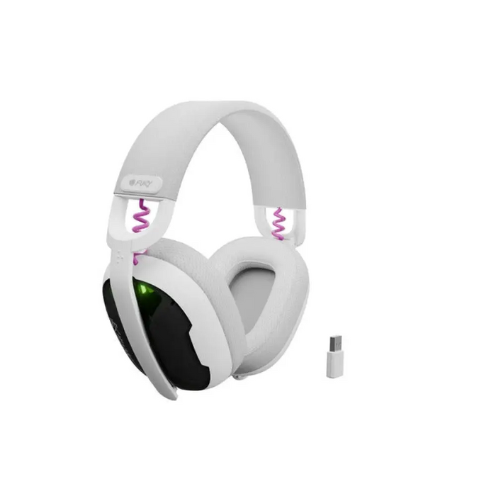 Геймърски слушалки Fury Fukiya F6 безжични с микрофон бели