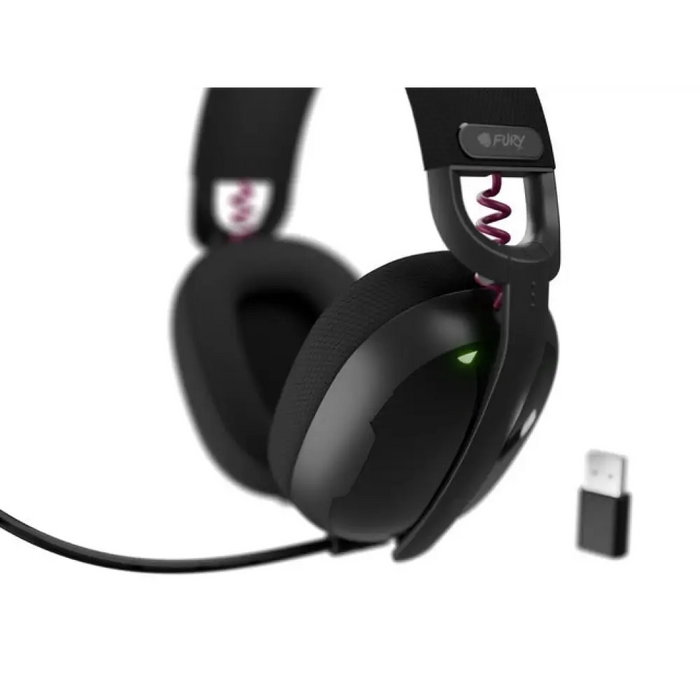 Геймърски слушалки Fury Fukiya F6 безжични с микрофон черни