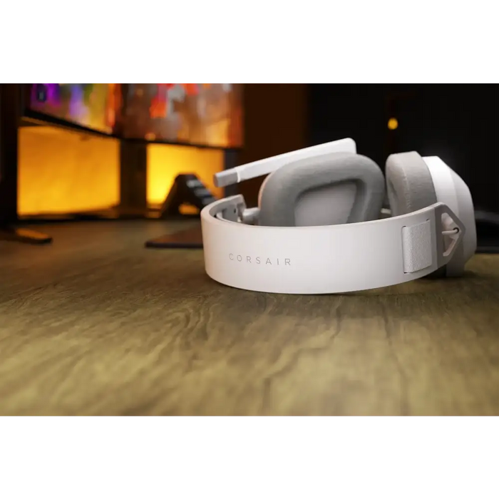 Геймърски слушалки с микрофон Corsair HS80 MAX White