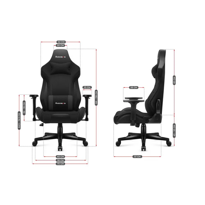 Геймърски стол - Huzaro Force 7.6 Black