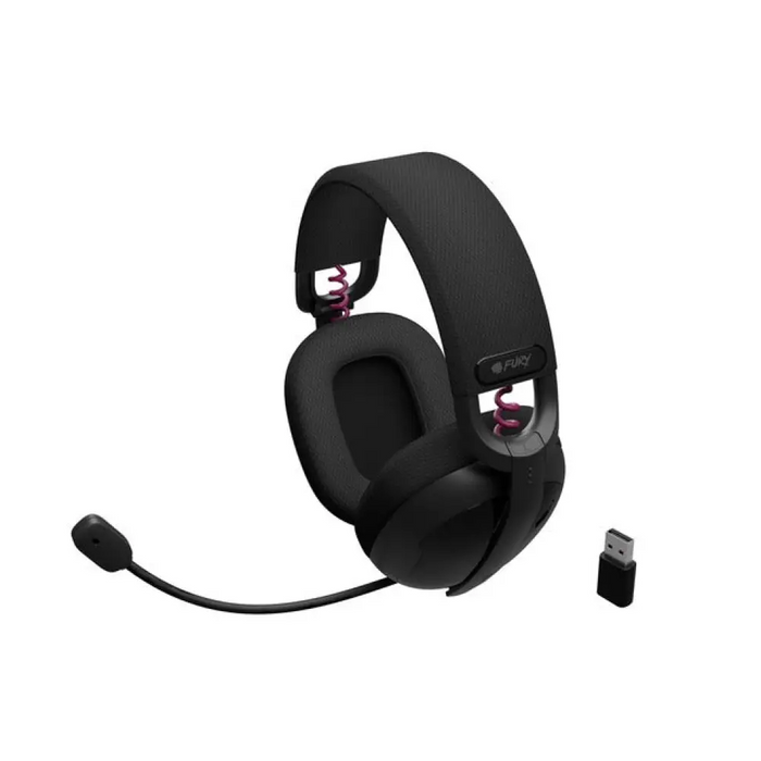 Геймърски слушалки Fury Fukiya F6 безжични с микрофон черни