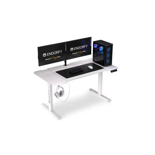 Геймърско бюро ENDORFY - Atlas L Electric - Onyx White