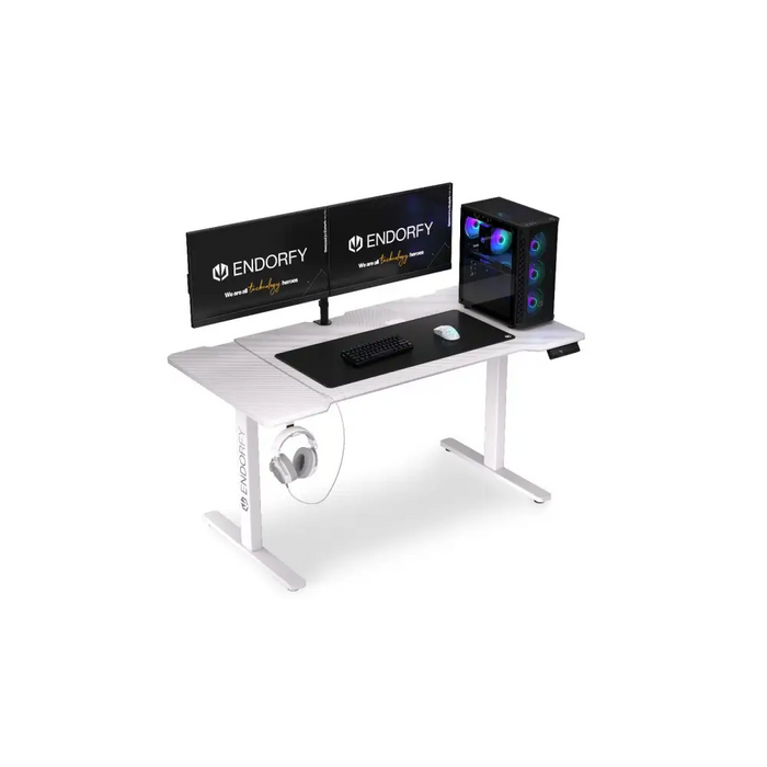 Геймърско бюро ENDORFY - Atlas L Electric - Onyx White