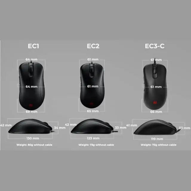 Геймърска мишка ZOWIE EC3-C Черен