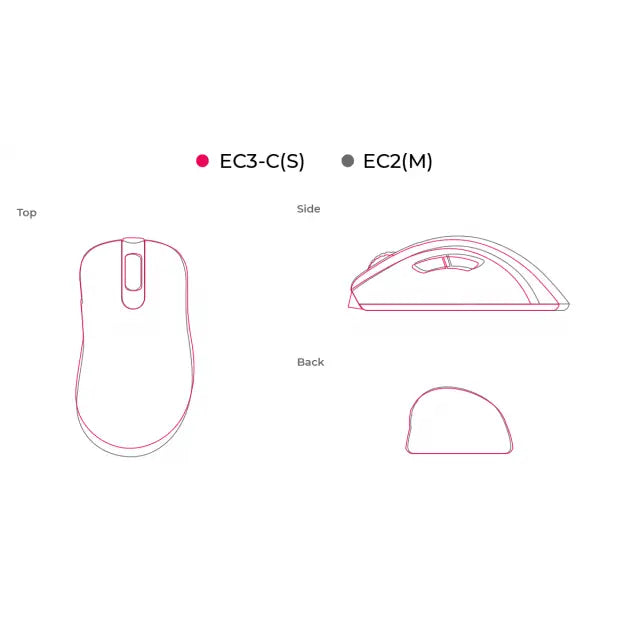 Геймърска мишка ZOWIE EC3-C Черен