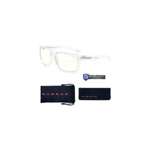 Геймърски очила GUNNAR Intercept Crystal Clear Бял