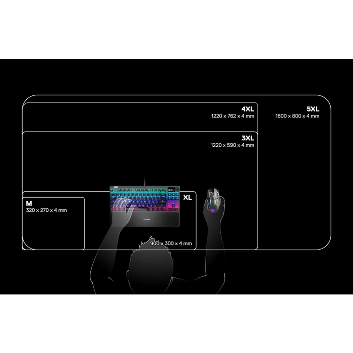 Геймърски пад SteelSeries QcK Prism 5XL ETAIL
