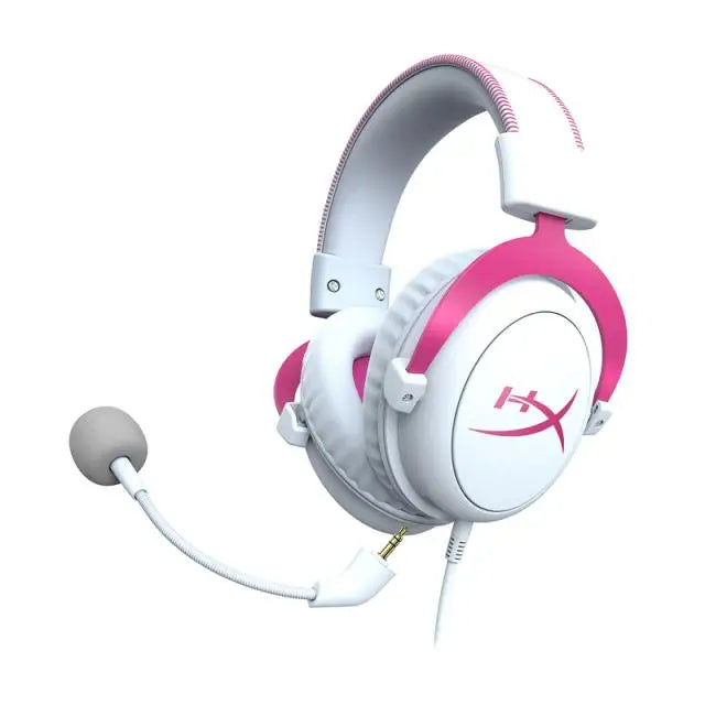 Геймърски слушалки HyperX Cloud II Pink Микрофон Розово/Бяло