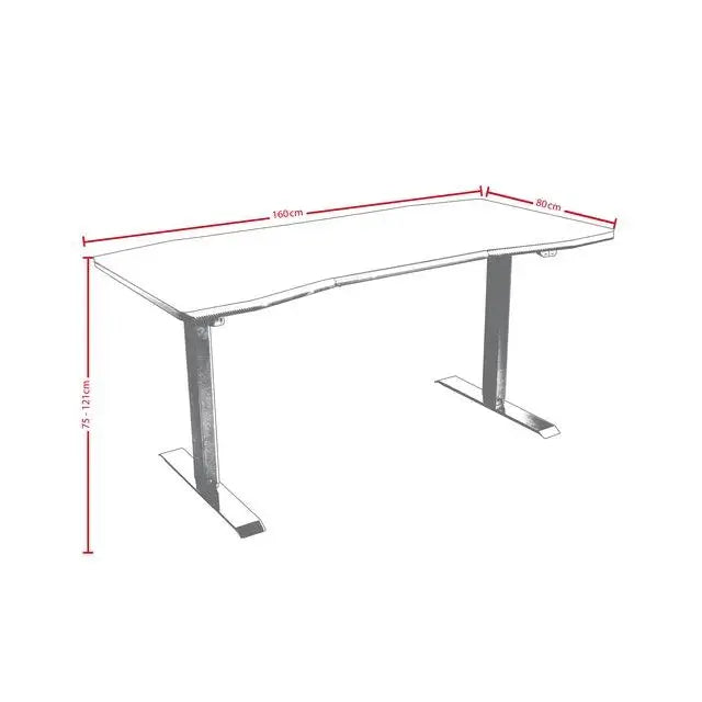 Геймърско бюро Nitro Concepts D16E Carbon Red