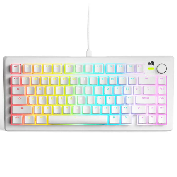 Геймърска механична клавиатура Glorious GMMK 3 75% White