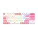 Гейминг клавиатура KB512L PRO бяло - розова
