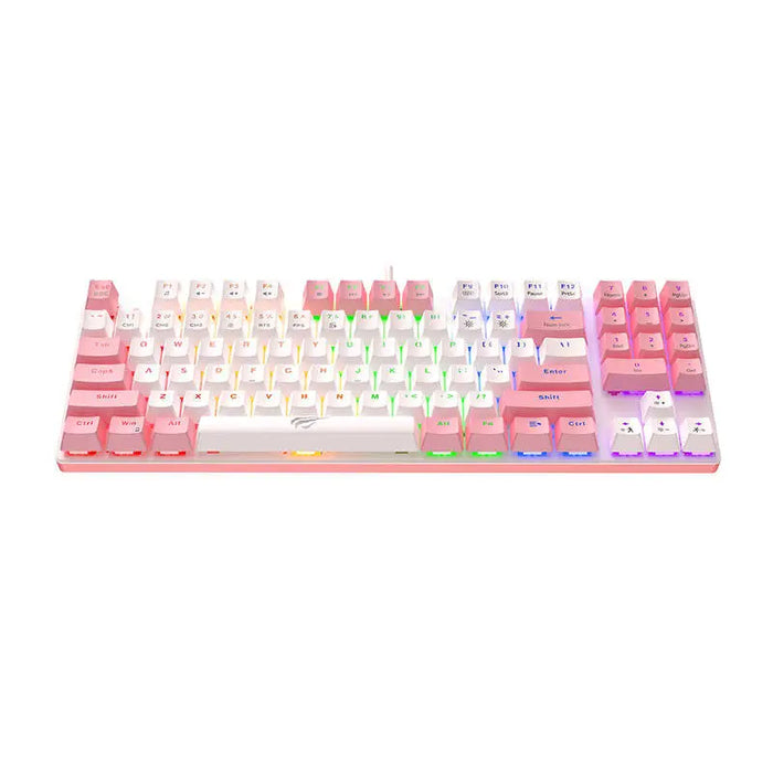 Гейминг клавиатура KB512L PRO бяло - розова