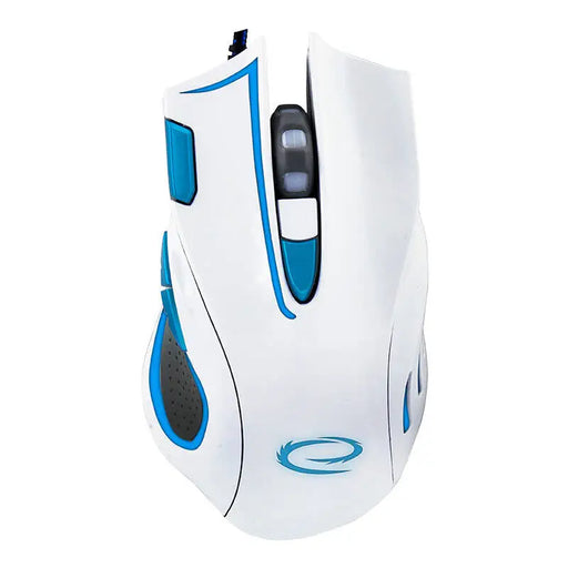 Гейминг мишка Esperanza EGM401WB 800-2400DPI бяло-синя