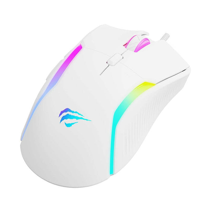 Гейминг мишка Havit MS1033 800-8000DPI RGB бяла