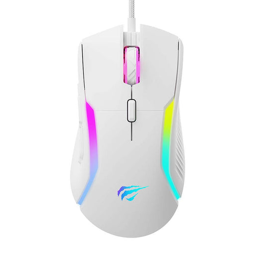 Гейминг мишка Havit MS1033 800-8000DPI RGB бяла