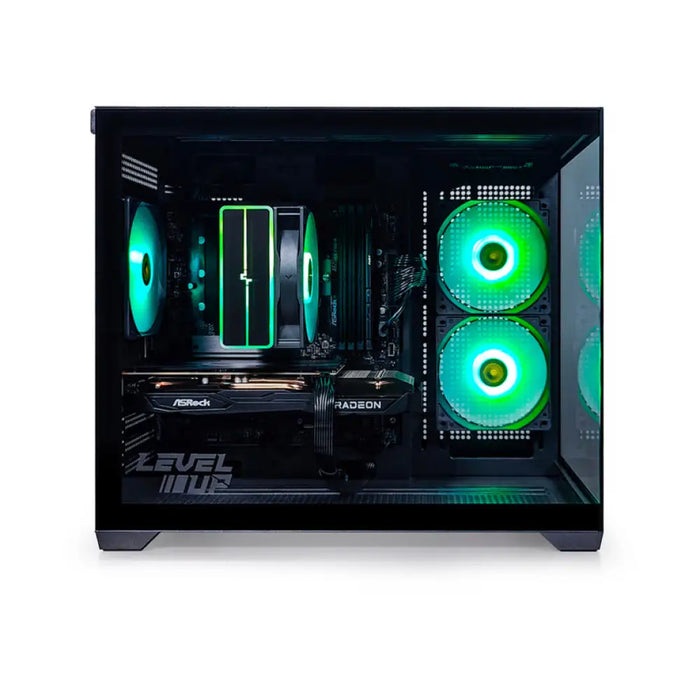 Гейминг настолен компютър LEVEL UP QUARTZ EVO BLACK AMD