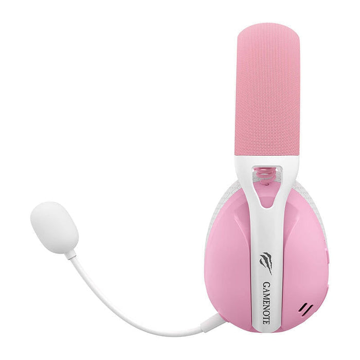 Гейминг слушалки Havit Fuxi H1 2.4G 400mAh розови