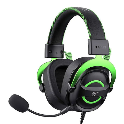 Гейминг слушалки Havit H2002E черно-зелени