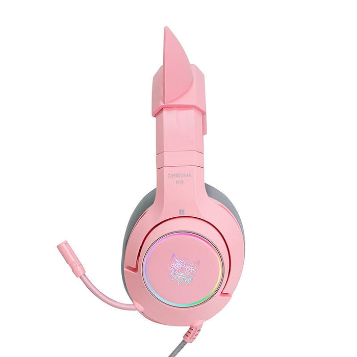 Гейминг слушалки ONIKUMA K9 20Hz - 20KHz розови