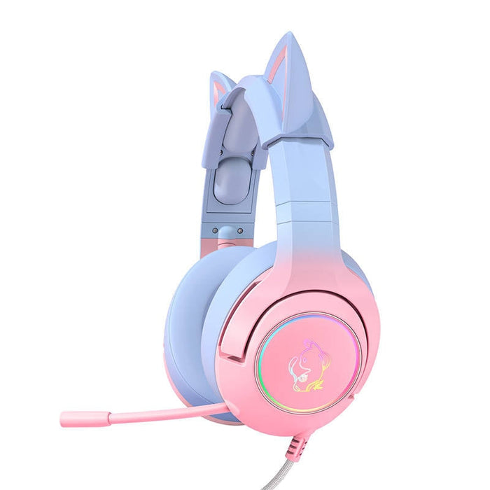 Гейминг слушалки ONIKUMA K9 розово-сини