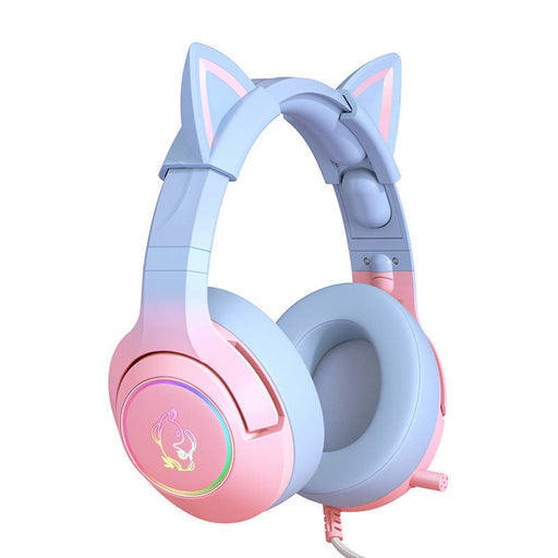 Гейминг слушалки ONIKUMA K9 розово-сини