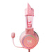 Гейминг слушалки ONIKUMA X15Pro розови с котешки уши