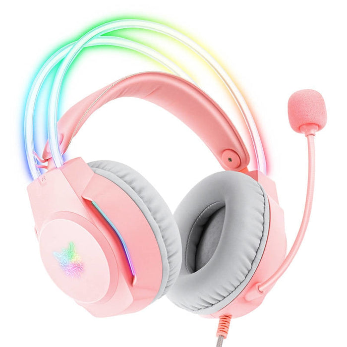 Гейминг слушалки ONIKUMA X26 розови