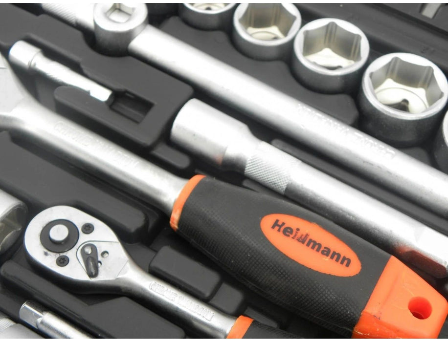Комплект гедоре Geko - Heidman, G10151 1/2 и 1/4 CR-V, 108 части