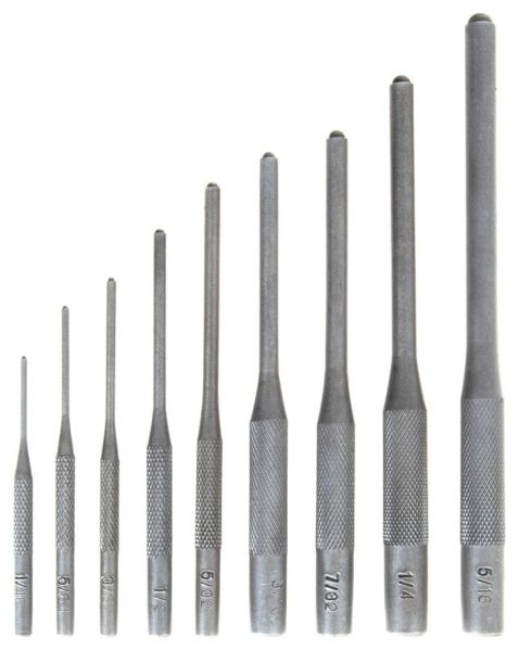Комплект щифтоизбивачи Geko - G38552, 9 части, 1.7-8 mm