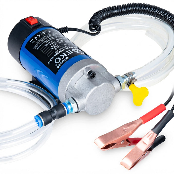 Помпа за изпомпване на моторно масло Geko - G00949, 12V, 100W