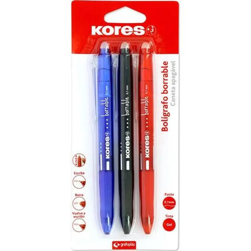Гел писалка Kores Многоцветен 0,7 mm (12 броя)