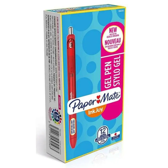 Гел писалка Paper Mate InkJoy Gel Червен 12 броя