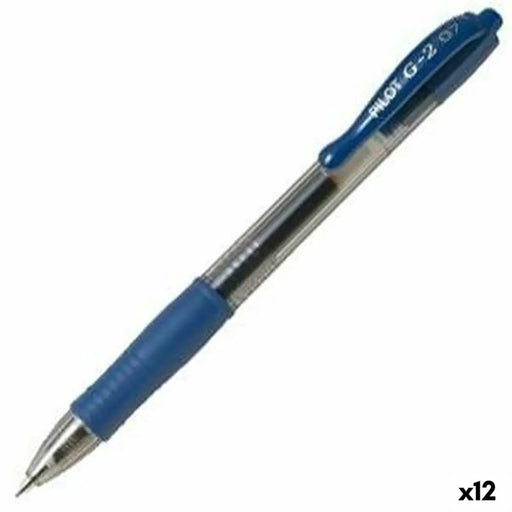 Гел писалка Pilot G-2 07 Син 0,4 mm (12 броя)