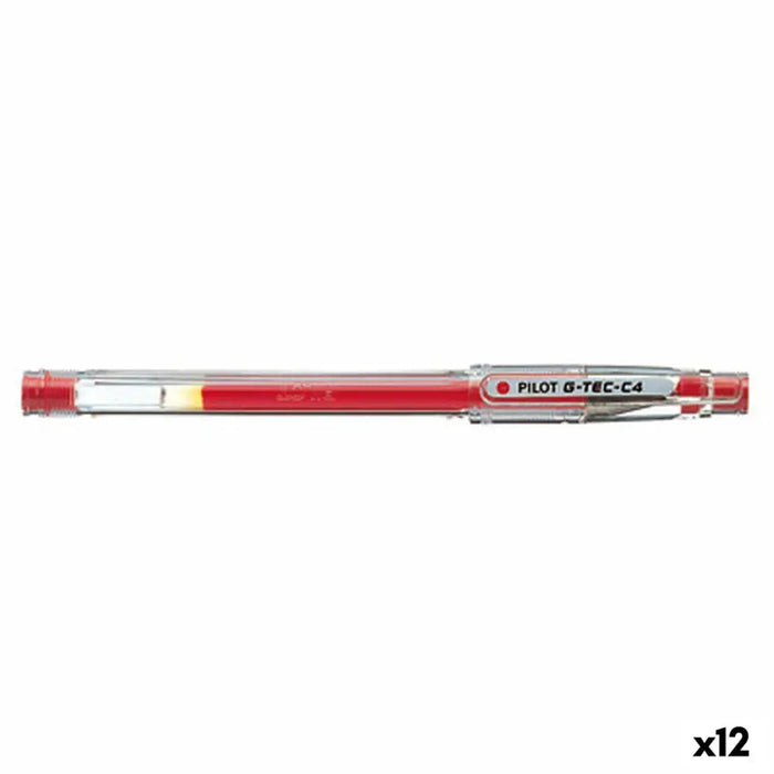 Гел писалка Pilot G-TEC C4 Червен 0,2 mm (12 броя)