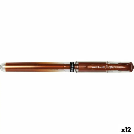 Гел писалка Uni-Ball SIGNO BROAD Бронз 0,6 mm 1,0 mm (12