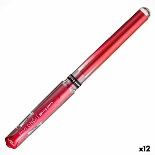 Гел писалка Uni-Ball SIGNO BROAD Червен 0,6 mm 1,0 mm (12