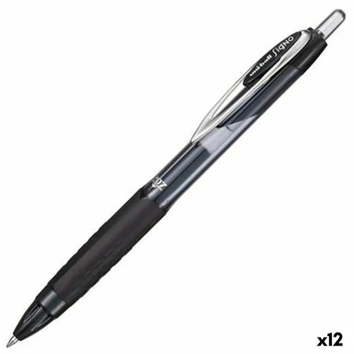 Гел писалка Uni-Ball SIGNO UMN-207E Черен 0,7 mm (12 броя)
