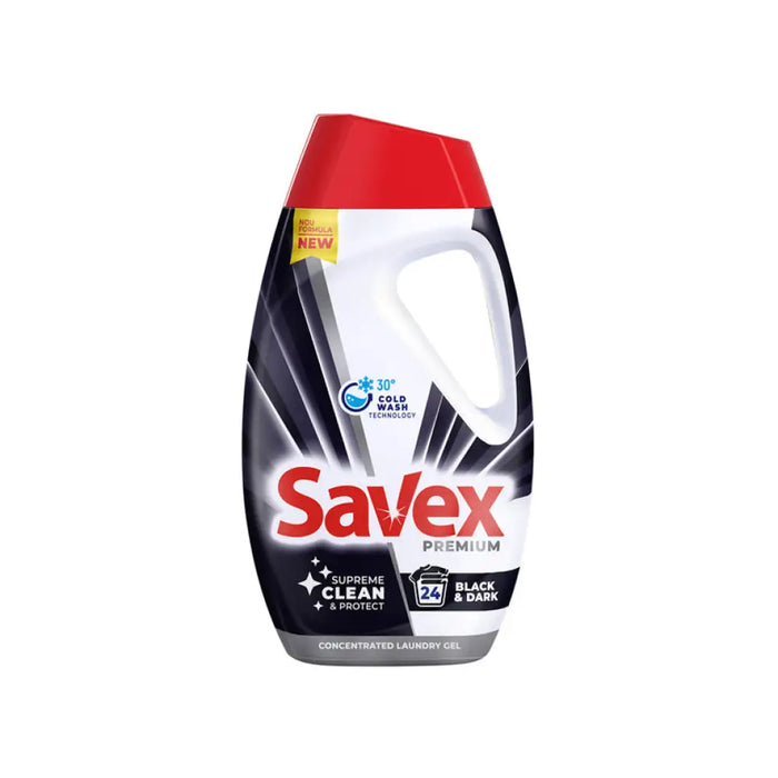 ГЕЛ ЗА ПРАНЕ 1.08L 24 ПРАНЕТА PREMIUM SAVEX BLACK & DARK