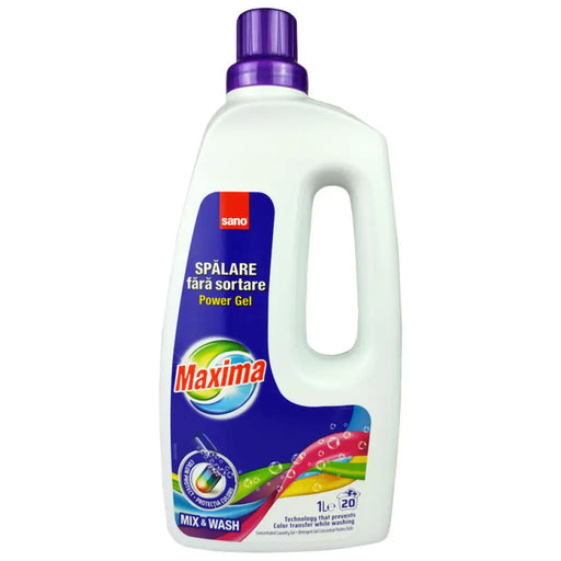 ГЕЛ ЗА ПРАНЕ MAXIMA 20 ПРАНЕТА MAXIMA 1L SANO MIX&WASH