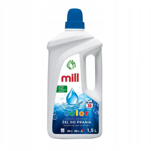 Гел за цветно пране MILL 1.5 л (опаковка от 8 броя)