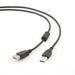 Gembird 1,8 м USB 2.0 AM/FM USB кабел USB A Черен