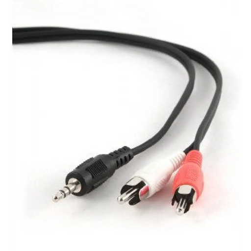 Gembird 2.5m 3.5mm/2xRCA M/M аудио кабел черен червен бял