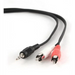 Gembird 2.5m 3.5mm/2xRCA M/M аудио кабел черен червен бял
