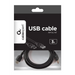 Gembird 3m USB 2.0 AM/FM USB кабел USB A Черен