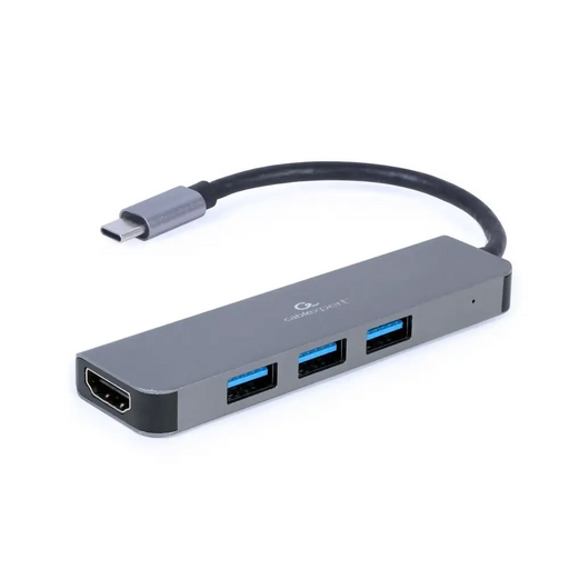 Gembird A-CM-COMBO2-01 USB Type-C 2-в-1 многопортов адаптер