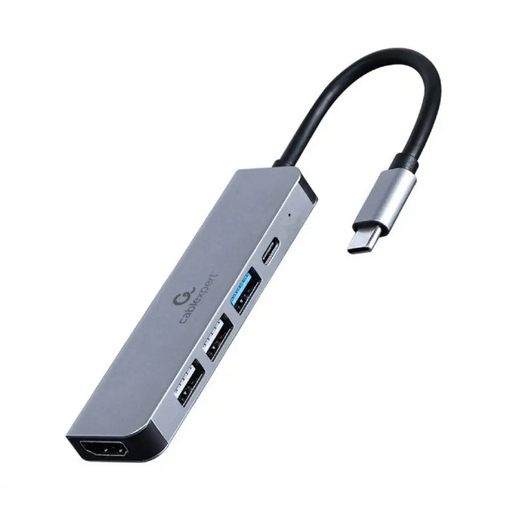 Gembird A-CM-COMBO5-03 USB Type-C 5-в-1 многопортов адаптер
