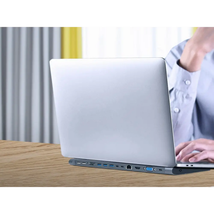 Gembird A-CM-COMBO9-01 USB Type-C 9-в-1 многопортов адаптер