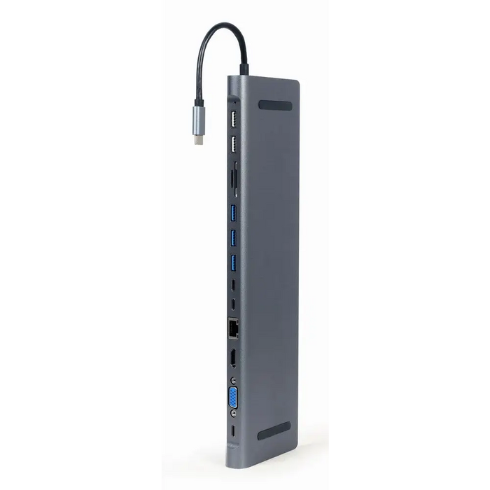 Gembird A-CM-COMBO9-01 USB Type-C 9-в-1 многопортов адаптер